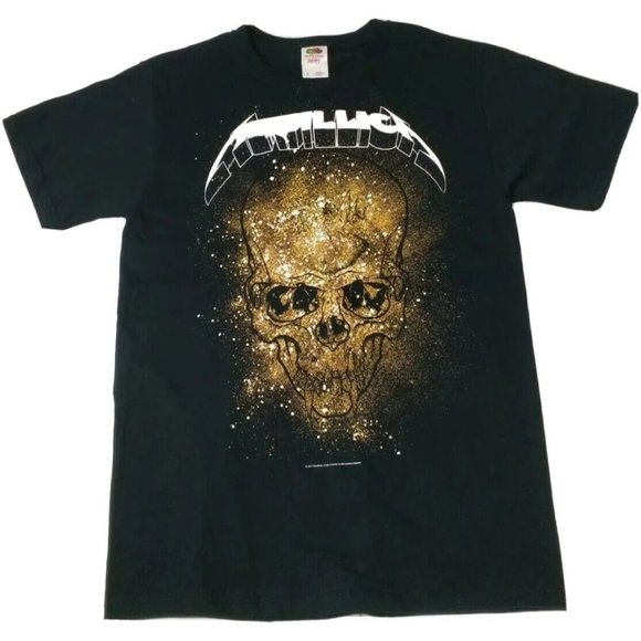 METALLICA Other - Metallica 2011 Tour big logo T-Shirt black Rock Metal Sz Small Fruit of Loom